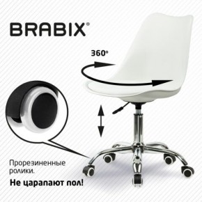 Кресло стул BRABIX "Eames MG-310 CH", хром, пластик белый, экокожа белая, 532923 в Ноябрьске - noyabrsk.mebel24.online | фото 7