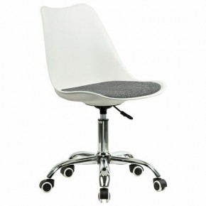 Кресло стул BRABIX "Eames MG-310 CH", хром, пластик белый, ткань серая, 532924 в Ноябрьске - noyabrsk.mebel24.online | фото 2