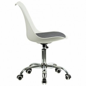 Кресло стул BRABIX "Eames MG-310 CH", хром, пластик белый, ткань серая, 532924 в Ноябрьске - noyabrsk.mebel24.online | фото 3