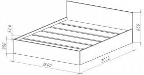 НИЦЦА-14 Кровать 1600 с настилом ЛДСП (НЦ.14) в Ноябрьске - noyabrsk.mebel24.online | фото 3