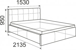 Кровать Изабелла с латами Newtone cacao 1600x2000 в Ноябрьске - noyabrsk.mebel24.online | фото 5