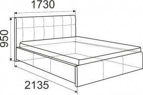Кровать Изабелла с латами Newtone cacao 1600x2000 в Ноябрьске - noyabrsk.mebel24.online | фото 6