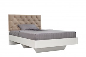 Кровать Милана (1200) Каретная стяжка, на щитах в Ноябрьске - noyabrsk.mebel24.online | фото 1