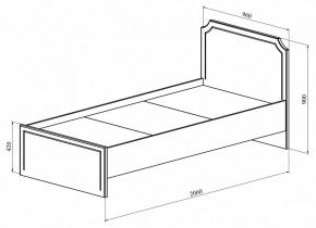 Кровать односпальная ДримСтар ДС-50 в Ноябрьске - noyabrsk.mebel24.online | фото 3