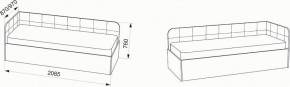 Кровать Зарина угловая Newtone light beige угол левый в Ноябрьске - noyabrsk.mebel24.online | фото 4