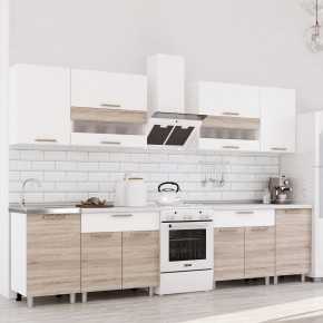 Кухня Айсбери 2.4 м (Белый/Дуб Сонома) в Ноябрьске - noyabrsk.mebel24.online | фото