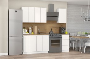 Кухня Хилтон 1.6 м (Белый текстурный/Дуб Вотан) в Ноябрьске - noyabrsk.mebel24.online | фото