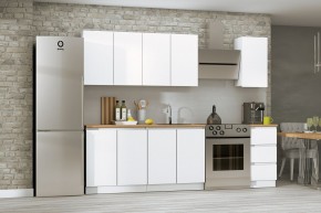 Кухня Хилтон 2.0 м (Белый текстурный/Дуб Вотан) в Ноябрьске - noyabrsk.mebel24.online | фото