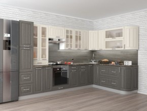 Кухня модульная Луксор серый-белый в Ноябрьске - noyabrsk.mebel24.online | фото 2