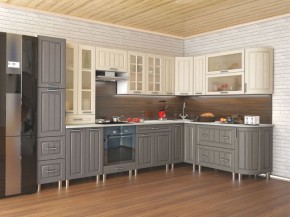 Кухня модульная Луксор серый-кремовый в Ноябрьске - noyabrsk.mebel24.online | фото 4