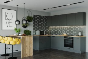 Кухня угловая Антрацит 2600х1600 (Стол. 38мм) в Ноябрьске - noyabrsk.mebel24.online | фото 1