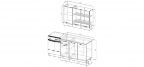 Кухонный гарнитур Антик 1200 (Стол. 26мм) в Ноябрьске - noyabrsk.mebel24.online | фото 2