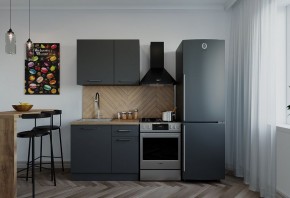 Кухонный гарнитур Антрацит 1000 (Стол. 38мм) в Ноябрьске - noyabrsk.mebel24.online | фото