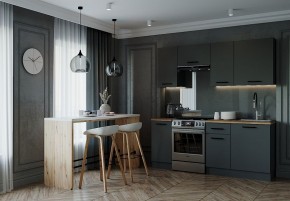 Кухонный гарнитур Антрацит 2000 (Стол. 38мм) в Ноябрьске - noyabrsk.mebel24.online | фото