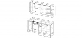 Кухонный гарнитур Белый Глянец 1800 (Стол. 26мм) в Ноябрьске - noyabrsk.mebel24.online | фото 2