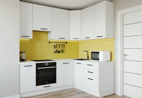 Кухонный гарнитур Белый Глянец 2200*1600 h950 (Стол. 26мм) в Ноябрьске - noyabrsk.mebel24.online | фото
