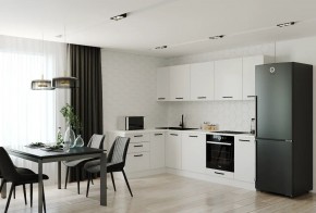 Кухонный гарнитур Белый Глянец 2600*1600 (Стол. 38мм) в Ноябрьске - noyabrsk.mebel24.online | фото