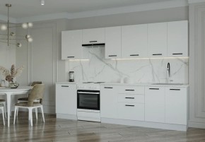 Кухонный гарнитур Белый Глянец 3000 (Стол. 26мм) в Ноябрьске - noyabrsk.mebel24.online | фото