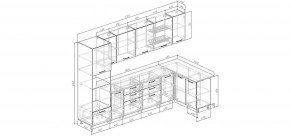 Кухонный гарнитур Белый Глянец 3200*1400 (Стол. 26мм) в Ноябрьске - noyabrsk.mebel24.online | фото 2