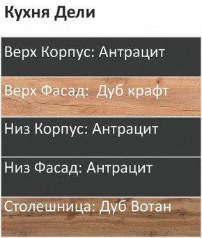 Кухонный гарнитур Дели 2200 (Стол. 38мм) в Ноябрьске - noyabrsk.mebel24.online | фото 3