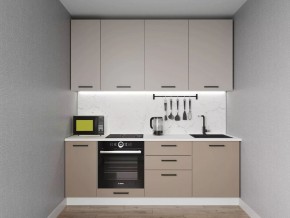 Кухонный гарнитур Каппучино 2200 h950 (Стол. 38мм) в Ноябрьске - noyabrsk.mebel24.online | фото
