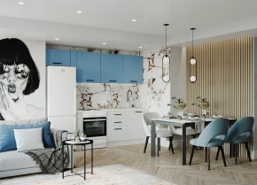 Кухонный гарнитур Капри 2550 (Стол. 38мм) в Ноябрьске - noyabrsk.mebel24.online | фото