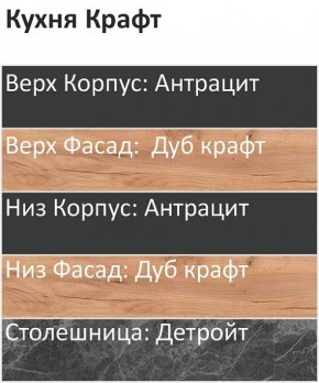 Кухонный гарнитур Крафт 2200 (Стол. 26мм) в Ноябрьске - noyabrsk.mebel24.online | фото 3