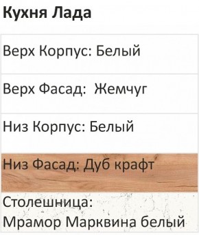 Кухонный гарнитур Лада 1000 (Стол. 38мм) в Ноябрьске - noyabrsk.mebel24.online | фото 3