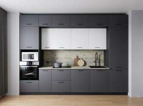 Кухонный гарнитур Меренга 3400 (Стол. 26мм) в Ноябрьске - noyabrsk.mebel24.online | фото