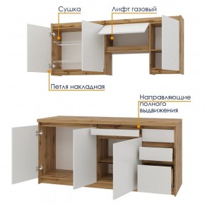 Кухонный гарнитур Ольвия-6 (1.8м) в Ноябрьске - noyabrsk.mebel24.online | фото 3