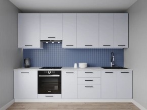 Кухонный гарнитур Смоки 2400 h950 (Стол. 26мм) в Ноябрьске - noyabrsk.mebel24.online | фото 1