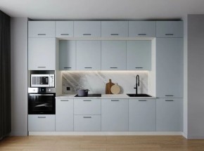Кухонный гарнитур Смоки 3400 (Стол. 26мм) в Ноябрьске - noyabrsk.mebel24.online | фото