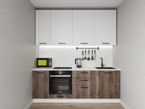 Кухонный гарнитур Старое Дерево 2200 h950 (Стол. 38мм) в Ноябрьске - noyabrsk.mebel24.online | фото 1
