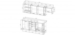 Кухонный гарнитур Старое Дерево 2550 (Стол. 26мм) в Ноябрьске - noyabrsk.mebel24.online | фото 2