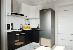 Кухонный гарнитур угловой Графика 2200х1000 (Стол. 38мм) в Ноябрьске - noyabrsk.mebel24.online | фото