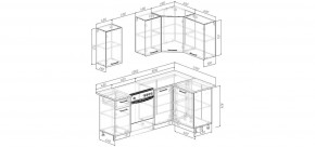 Кухонный гарнитур Умбра 2000*1200 (Стол. 26мм) в Ноябрьске - noyabrsk.mebel24.online | фото 2