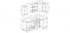 Кухонный гарнитур Умбра 2200*1000 (Стол. 26мм) в Ноябрьске - noyabrsk.mebel24.online | фото 2
