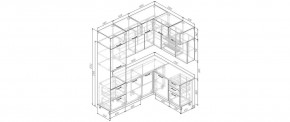 Кухонный гарнитур Умбра 2200*1700 (Стол. 26мм) в Ноябрьске - noyabrsk.mebel24.online | фото 2
