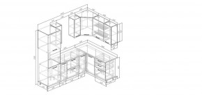 Кухонный гарнитур Умбра 2400*1600 (Стол. 38мм) в Ноябрьске - noyabrsk.mebel24.online | фото 2