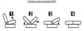 ЛАУРА ЛЮКС Диван Лаура Люкс БД+2подушки в Ноябрьске - noyabrsk.mebel24.online | фото 7