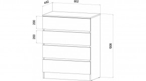 ЛЕНОРА Спальный гарнитур (модульный) графит в Ноябрьске - noyabrsk.mebel24.online | фото 3