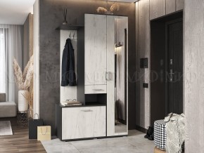 ЛИРА Прихожая ЛДСП (графит/дуб крафт белый) в Ноябрьске - noyabrsk.mebel24.online | фото