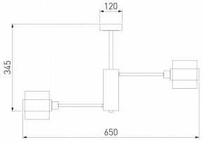 Люстра на штанге Eurosvet Arcada 70127/6 черный/дымчатый в Ноябрьске - noyabrsk.mebel24.online | фото 3