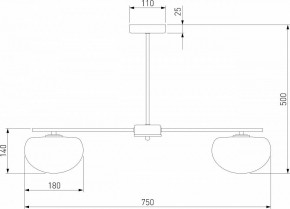 Люстра на штанге Eurosvet Like 30190/5 латунь в Ноябрьске - noyabrsk.mebel24.online | фото 4