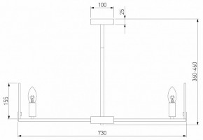 Люстра на штанге Eurosvet Marble 60158/7 латунь в Ноябрьске - noyabrsk.mebel24.online | фото 2