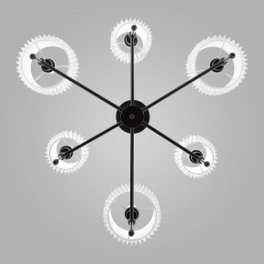 Люстра на штанге Eurosvet Notturno 60162/6 черный в Ноябрьске - noyabrsk.mebel24.online | фото 2