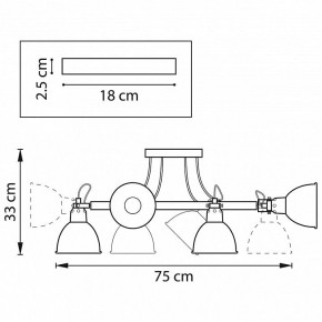 Люстра на штанге Lightstar Acrobata 761060 в Ноябрьске - noyabrsk.mebel24.online | фото 2