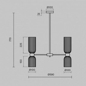 Люстра на штанге Maytoni Antic MOD302PL-10W в Ноябрьске - noyabrsk.mebel24.online | фото 3
