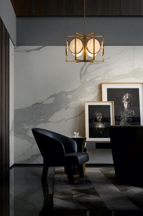 Люстра на штанге Maytoni Marmo MOD099PL-03G в Ноябрьске - noyabrsk.mebel24.online | фото 3