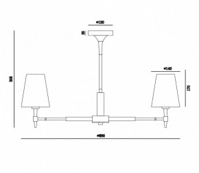 Люстра на штанге Maytoni Zaragoza H001CL-07BS в Ноябрьске - noyabrsk.mebel24.online | фото 4